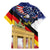 German American Heritage Month Family Matching Mermaid Dress and Hawaiian Shirt United States Eagle and Brandenburg Gate with National Flag - Wonder Print Shop