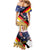 German American Heritage Month Family Matching Mermaid Dress and Hawaiian Shirt United States Eagle and Brandenburg Gate with National Flag - Wonder Print Shop