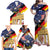 German American Heritage Month Family Matching Off Shoulder Maxi Dress and Hawaiian Shirt United States Eagle and Brandenburg Gate with National Flag - Wonder Print Shop