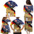 German American Heritage Month Family Matching Puletasi and Hawaiian Shirt United States Eagle and Brandenburg Gate with National Flag - Wonder Print Shop