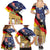 German American Heritage Month Family Matching Summer Maxi Dress and Hawaiian Shirt United States Eagle and Brandenburg Gate with National Flag - Wonder Print Shop