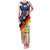 German American Heritage Month Family Matching Tank Maxi Dress and Hawaiian Shirt United States Eagle and Brandenburg Gate with National Flag - Wonder Print Shop