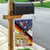 German American Heritage Month Garden Flag United States Eagle and Brandenburg Gate with National Flag - Wonder Print Shop