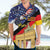 German American Heritage Month Hawaiian Shirt United States Eagle and Brandenburg Gate with National Flag - Wonder Print Shop