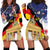 German American Heritage Month Hoodie Dress United States Eagle and Brandenburg Gate with National Flag - Wonder Print Shop