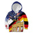 German American Heritage Month Kid Hoodie United States Eagle and Brandenburg Gate with National Flag - Wonder Print Shop