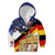 German American Heritage Month Kid Hoodie United States Eagle and Brandenburg Gate with National Flag - Wonder Print Shop