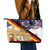 German American Heritage Month Leather Tote Bag United States Eagle and Brandenburg Gate with National Flag - Wonder Print Shop