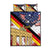 German American Heritage Month Quilt Bed Set United States Eagle and Brandenburg Gate with National Flag