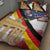 German American Heritage Month Quilt Bed Set United States Eagle and Brandenburg Gate with National Flag