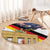 German American Heritage Month Round Carpet United States Eagle and Brandenburg Gate with National Flag