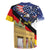 German American Heritage Month Rugby Jersey United States Eagle and Brandenburg Gate with National Flag