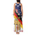 German American Heritage Month Tank Maxi Dress United States Eagle and Brandenburg Gate with National Flag