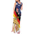 German American Heritage Month Tank Maxi Dress United States Eagle and Brandenburg Gate with National Flag