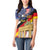 German American Heritage Month Women Polo Shirt United States Eagle and Brandenburg Gate with National Flag