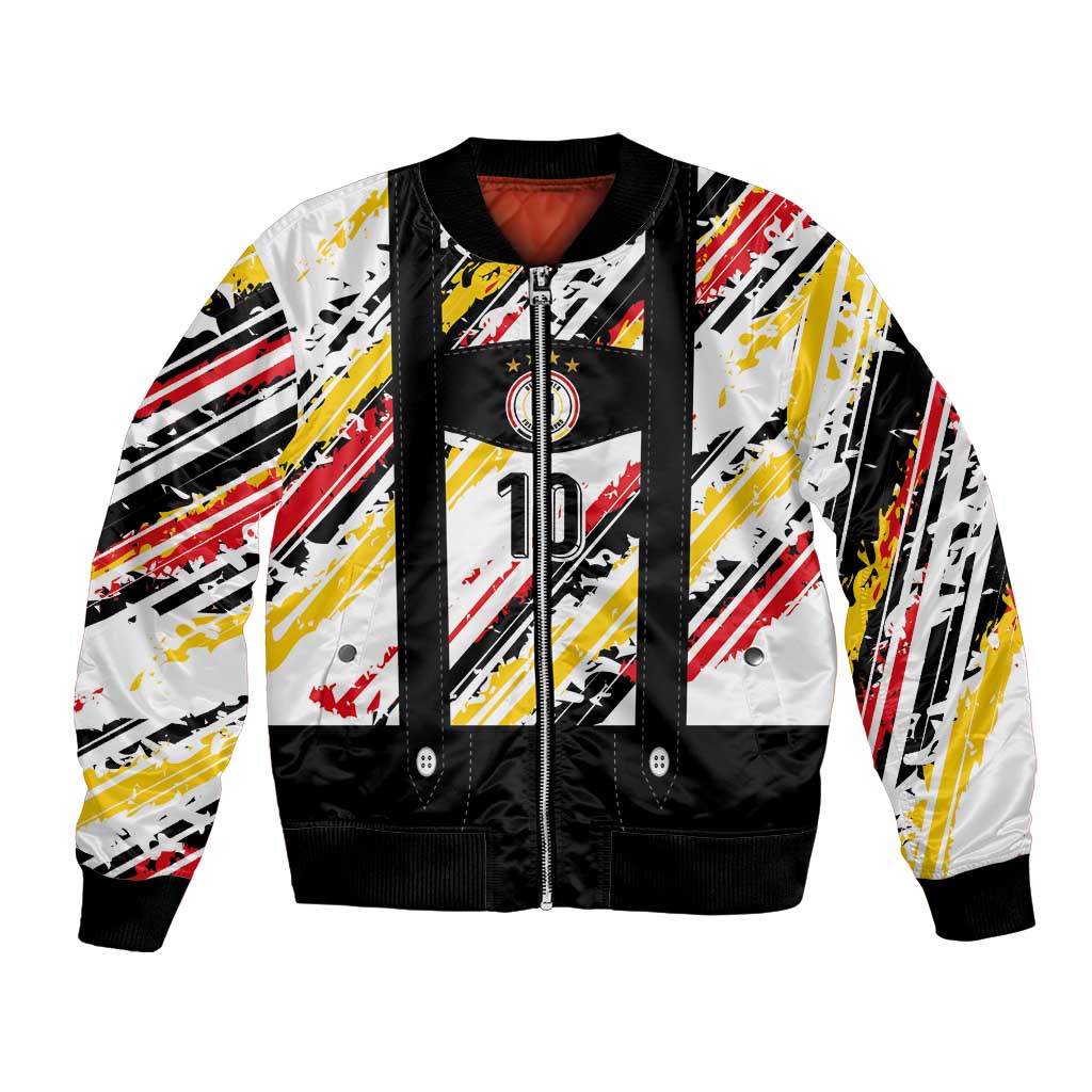 Custom German Football Bomber Jacket Die Mannschaft-Lederhosen Costume Style - Wonder Print Shop