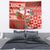 Canadian Christmas Tapestry A Merry Xmas Santa and Funny Moose