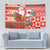 Canadian Christmas Tapestry A Merry Xmas Santa and Funny Moose