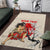 Personalised Japanese Culture Hawaii Style Area Rug Japanese Samurai with Hawaiian Pattern - Wonder Print Shop