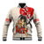 Personalised Japanese Culture Hawaii Style Baseball Jacket Japanese Samurai with Hawaiian Pattern - Wonder Print Shop