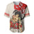 Personalised Japanese Culture Hawaii Style Baseball Jersey Japanese Samurai with Hawaiian Pattern - Wonder Print Shop