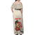 Personalised Japanese Culture Hawaii Style Off Shoulder Maxi Dress Japanese Samurai with Hawaiian Pattern - Wonder Print Shop