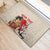 Personalised Japanese Culture Hawaii Style Rubber Doormat Japanese Samurai with Hawaiian Pattern - Wonder Print Shop