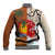 Japanese Culture Hawaii Style Baseball Jacket Mauna Kea and Fuji Mountains - Wonder Print Shop