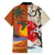 Japanese Culture Hawaii Style Family Matching Long Sleeve Bodycon Dress and Hawaiian Shirt Mauna Kea and Fuji Mountains - Wonder Print Shop