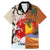 Japanese Culture Hawaii Style Family Matching Mermaid Dress and Hawaiian Shirt Mauna Kea and Fuji Mountains - Wonder Print Shop