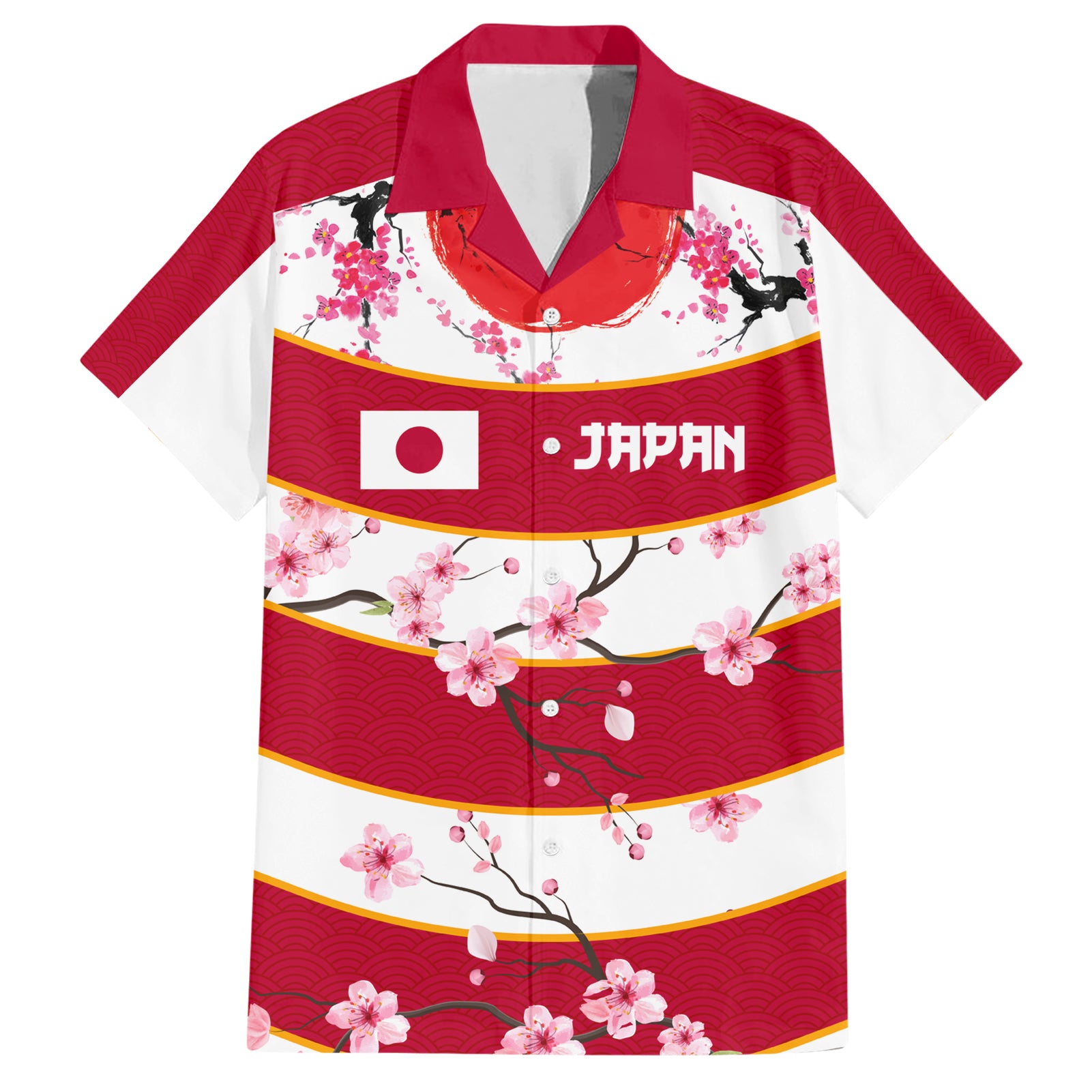 Custom Japan Rugby Hawaiian Shirt Sakura Blossom Go Champion 2024 - Wonder Print Shop