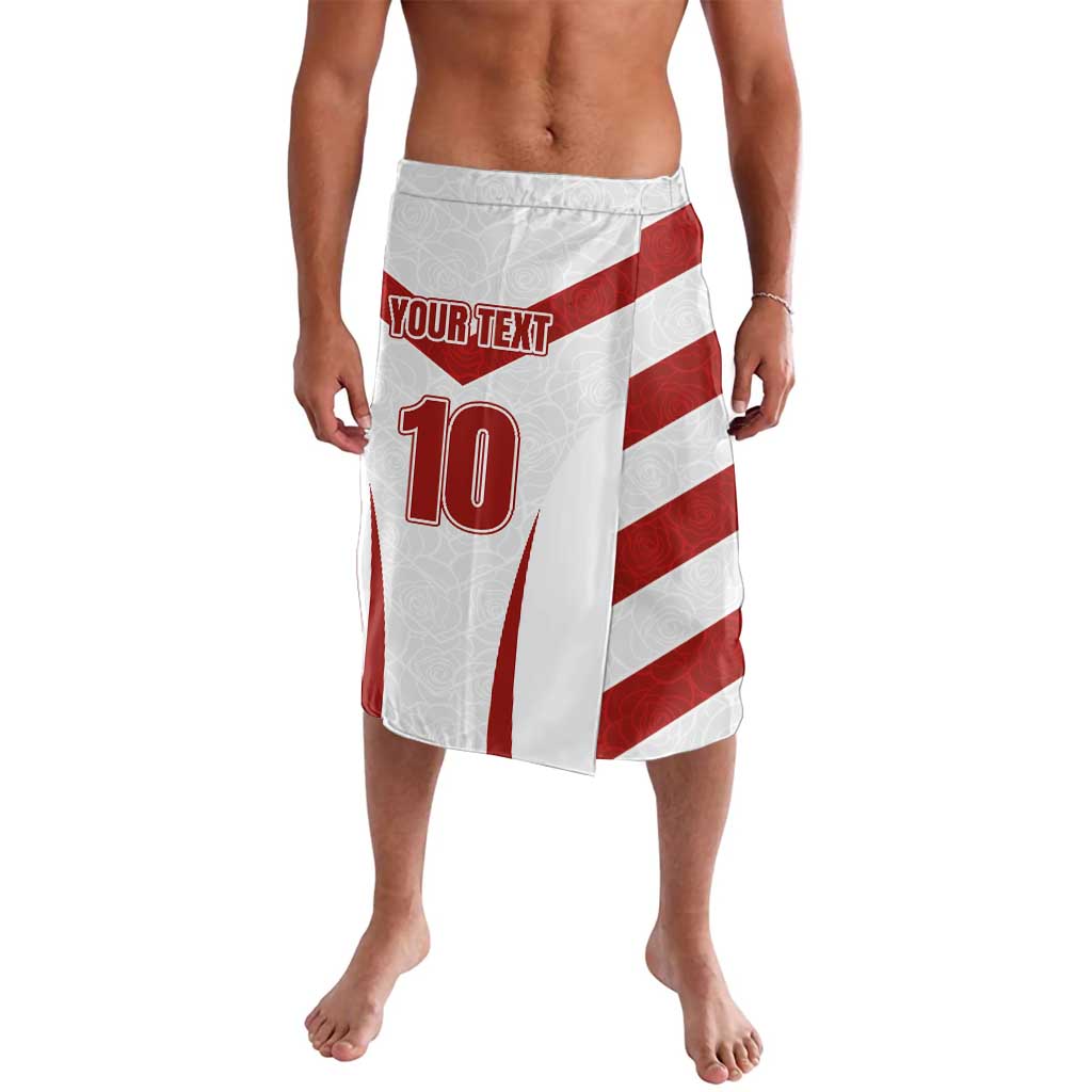 Custom England Rugby-The Red Rose Lavalava Go Champions