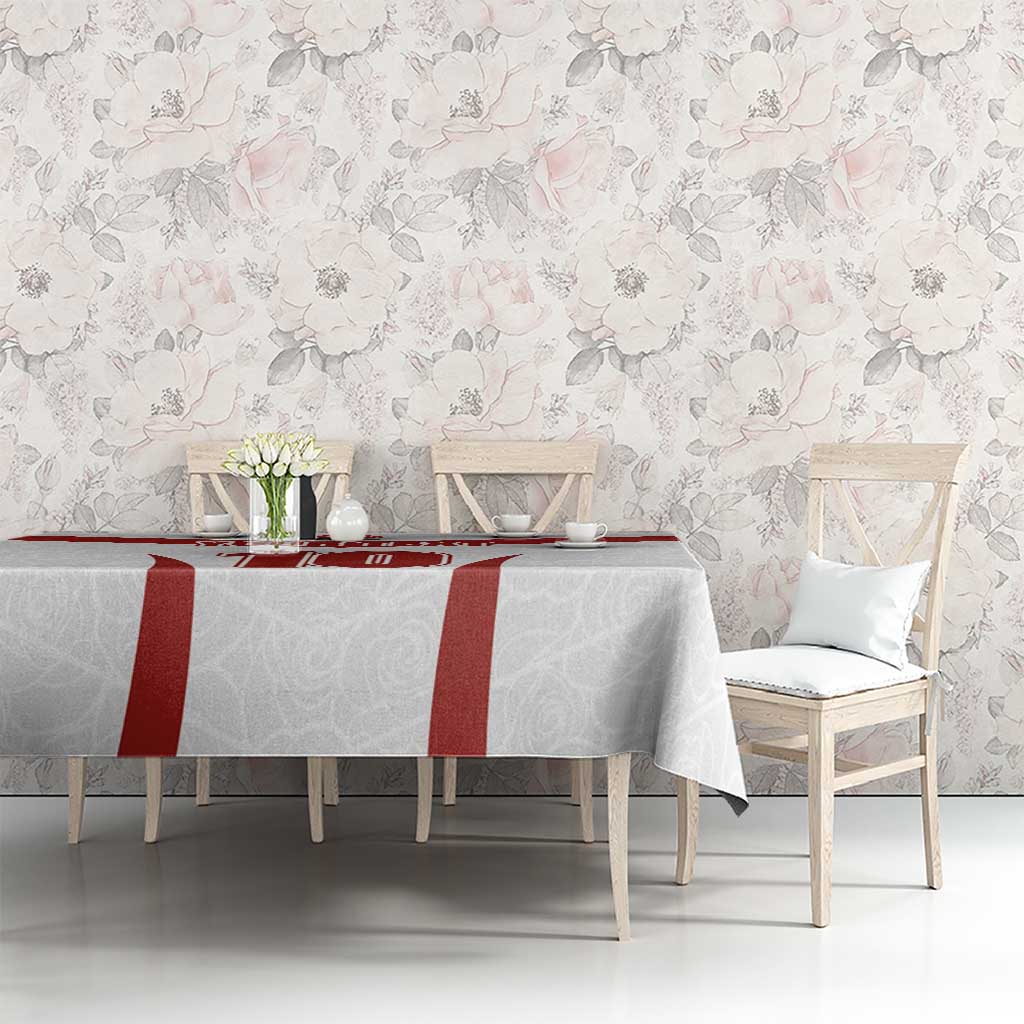 Custom England Rugby-The Red Rose Tablecloth Go Champions