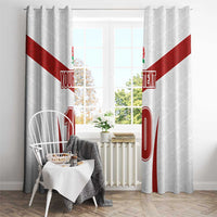 Custom England Rugby-The Red Rose Window Curtain Go Champions