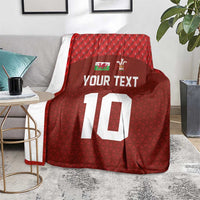 Custom Wales Rugby-The Three Feathers Blanket Go Champions