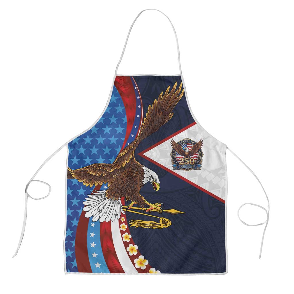 American Samoa and United States Semiquincentennial Apron Bald Eagle with National Flag Style