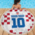 Custom Croatia Football 2024 Go Champion Beach Blanket - Wonder Print Shop