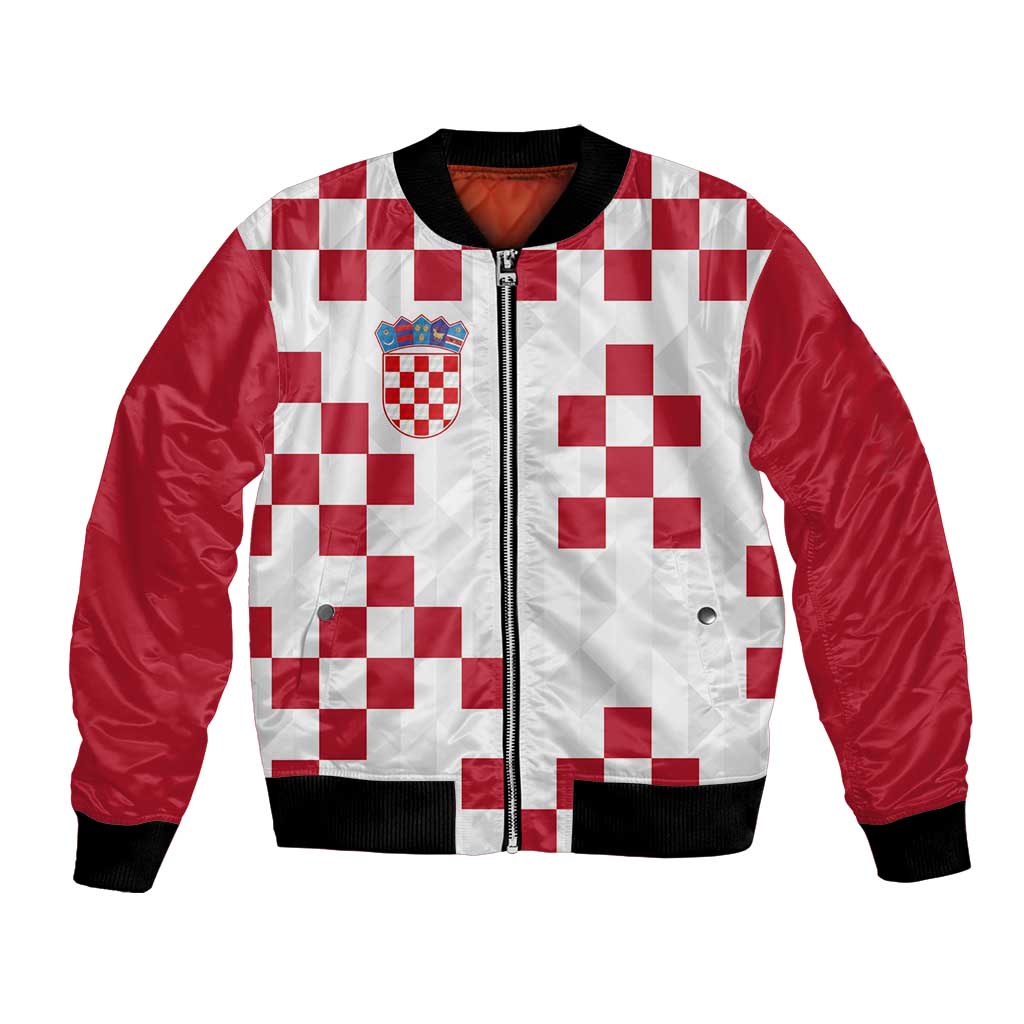 Custom Croatia Football 2024 Go Champion Bomber Jacket - Wonder Print Shop