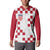 Custom Croatia Football 2024 Go Champion Button Sweatshirt - Wonder Print Shop