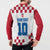 Custom Croatia Football 2024 Go Champion Button Sweatshirt - Wonder Print Shop