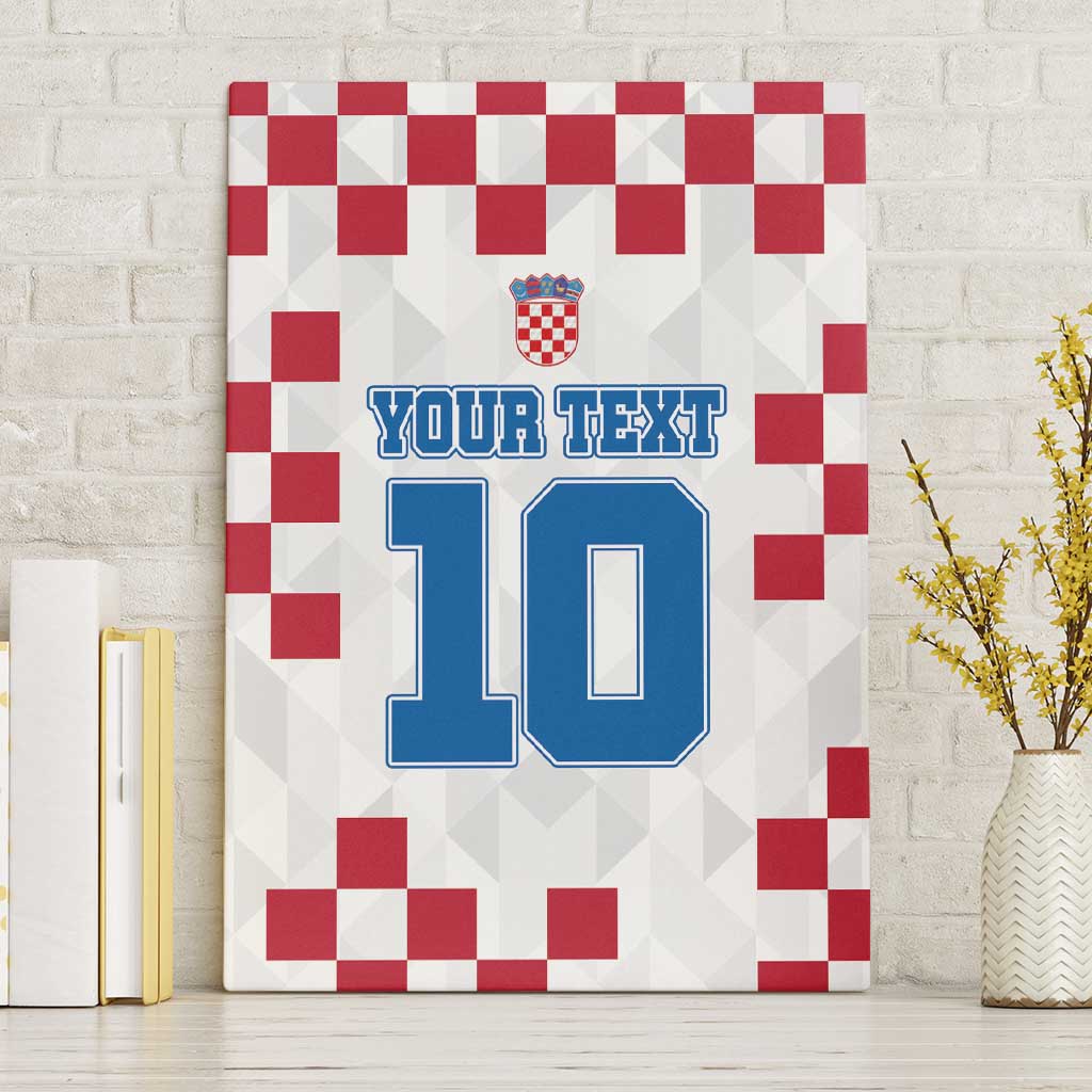 Custom Croatia Football 2024 Go Champion Canvas Wall Art - Wonder Print Shop