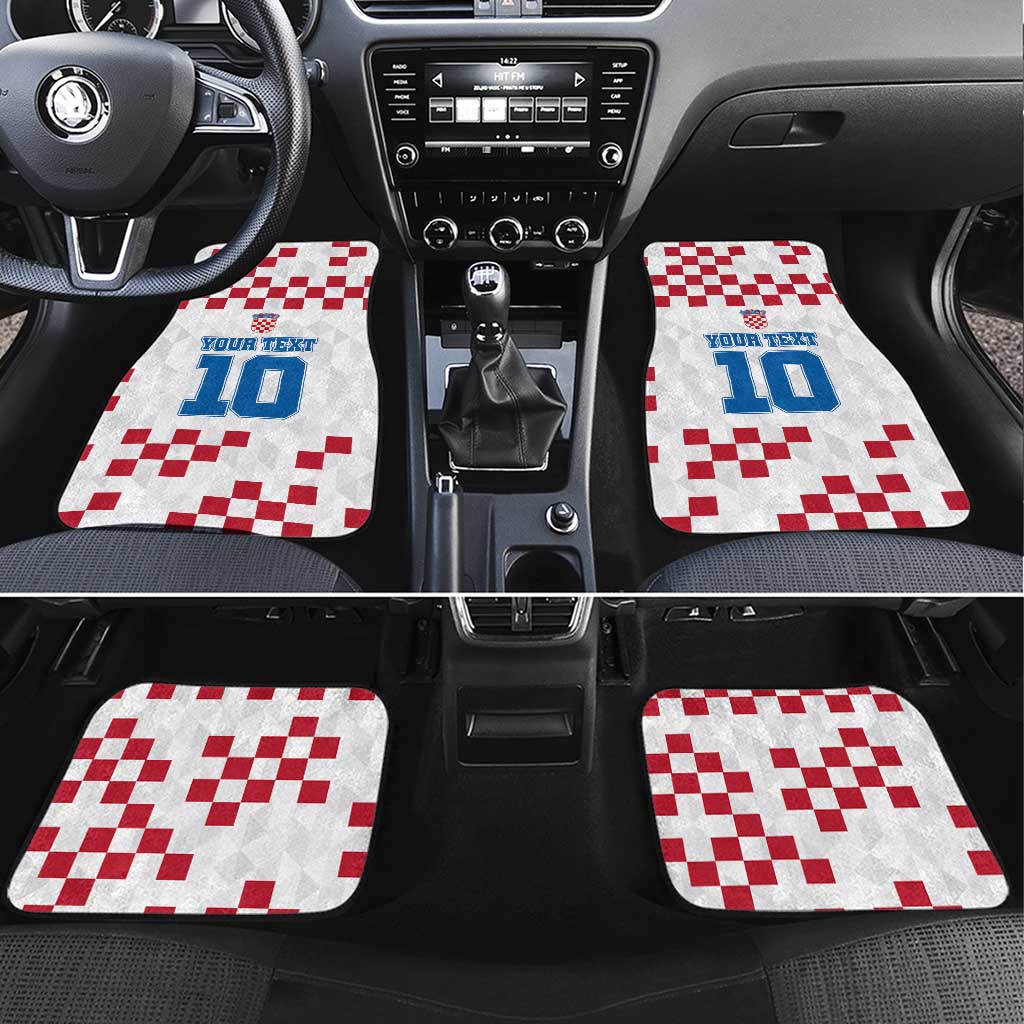 Custom Croatia Football 2024 Go Champion Car Mats - Wonder Print Shop