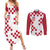 Custom Croatia Football 2024 Go Champion Couples Matching Summer Maxi Dress and Long Sleeve Button Shirt