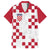 Custom Croatia Football 2024 Go Champion Family Matching Long Sleeve Bodycon Dress and Hawaiian Shirt