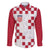 Custom Croatia Football 2024 Go Champion Family Matching Long Sleeve Bodycon Dress and Hawaiian Shirt