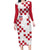 Custom Croatia Football 2024 Go Champion Family Matching Long Sleeve Bodycon Dress and Hawaiian Shirt