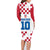 Custom Croatia Football 2024 Go Champion Family Matching Long Sleeve Bodycon Dress and Hawaiian Shirt