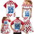 Custom Croatia Football 2024 Go Champion Family Matching Mermaid Dress and Hawaiian Shirt