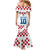 Custom Croatia Football 2024 Go Champion Family Matching Mermaid Dress and Hawaiian Shirt