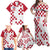 Custom Croatia Football 2024 Go Champion Family Matching Off Shoulder Maxi Dress and Hawaiian Shirt